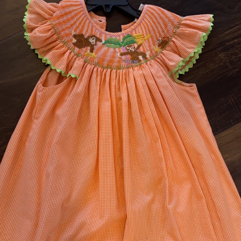 Mom and me size 4 smocked dress